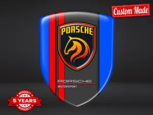 Porsche Autocollants Pare-Brise Résistants Universel Qualité